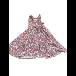 Remie Girl Tillie Racerback Twirl Dress in Red Floral Dresa Print
